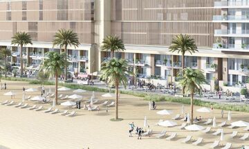 Квартира / апартаменты в районе Emaar Beachfront, Дубай, ОАЭ.
