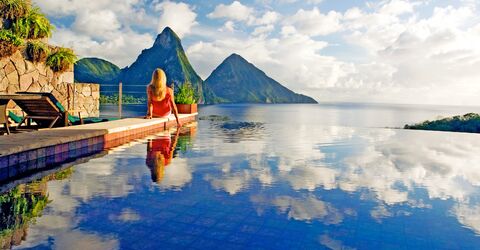 Jade Mountain назван лучшим курортным отелем в Сент-Люсии, Anse Chastanet занимает третье место