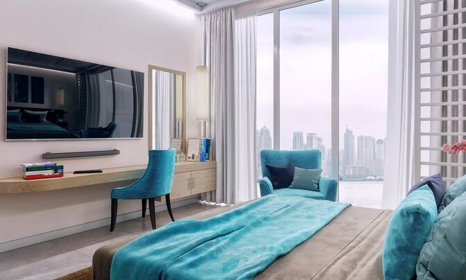 Квартира / апартаменты в районе Palm Jumeirah, Дубай, ОАЭ.
