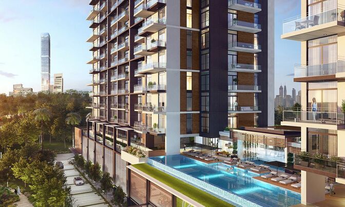 Апартаменты 1+1 с дизайнерским ремонтом в районе MBR City - Meydan