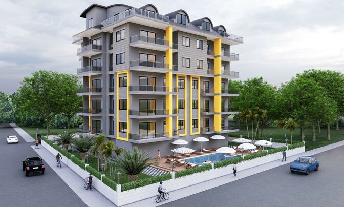 Avsallar Pi Life Residence  Продажа 1+1 Квартира