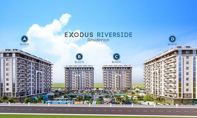 Exodus Riverside Residence Продажа 2+1 Квартира