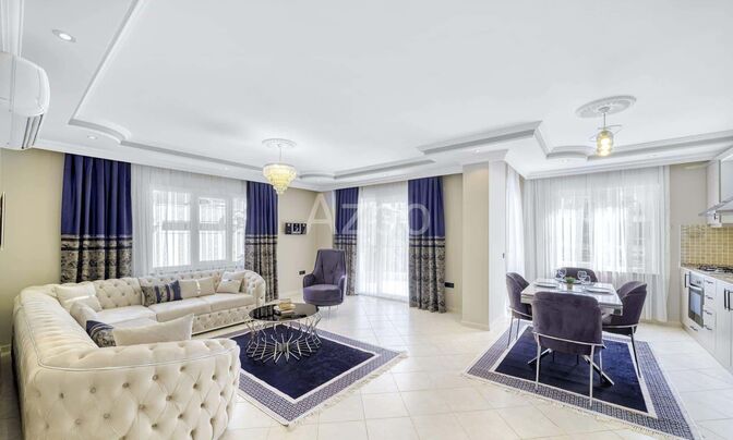 Меблированная квартира 2+1 в центре Аланьи 125 м²