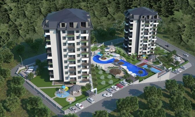 Новый проект жилого комплекса в районе Демирташ 53-130 м²