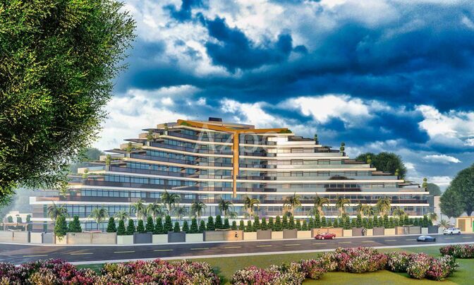 Новый проект роскошной резиденции в микрорайоне Алтынташ/Анталья  42-170 м²