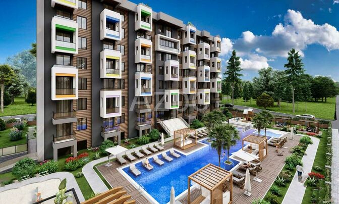 Двухкомнатные квартиры по цене застройщика (инвестиционный проект в районе Кепез) 45 м²