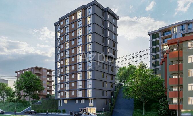 Квартиры планировками 1+1 и 2+1 в строящемся комплексе, район Кягытхане 53-91 м²