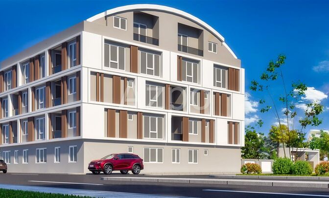 Новые квартиры в центральном районе Антальи (инвестиционный проект) 63-124 м²