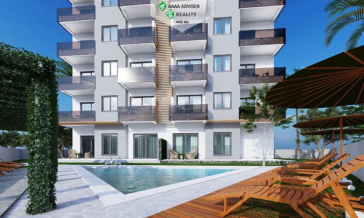 Недвижимость Турции Апартаменты 1+1 в Авсалларе у моря: 13