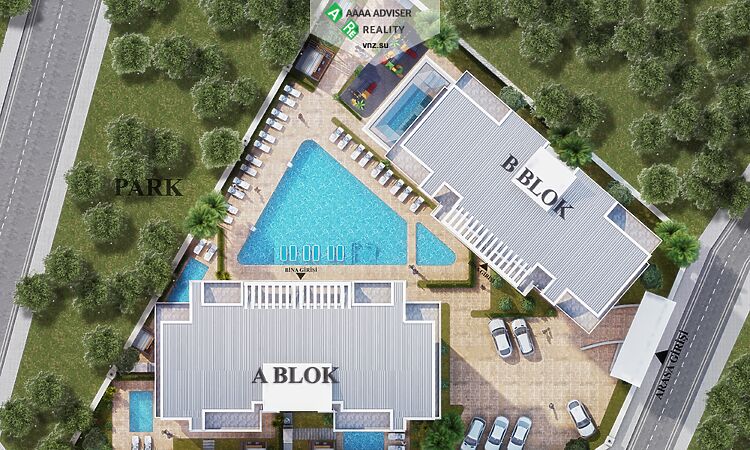 Недвижимость Турции Апартаменты 2+1 в высококачественном ЖК в районе Оба (Алания): 5