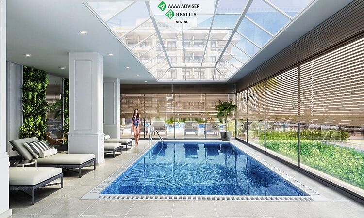 Недвижимость Турции Апартаменты 2+1 в новом ЖК в районе Оба (Алания) с 80 м2 собственной садовой территории и бассейном: 10