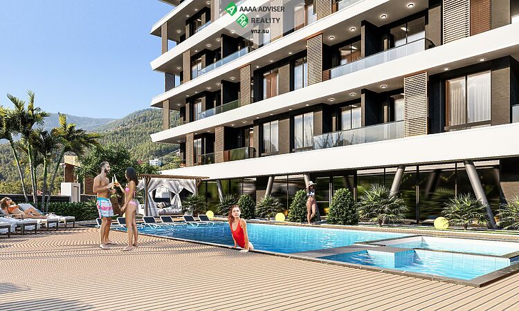 Недвижимость Турции Жилой комплекс с комфортом 5-звездочный отель. Продажа 1+1 Квартира: 1