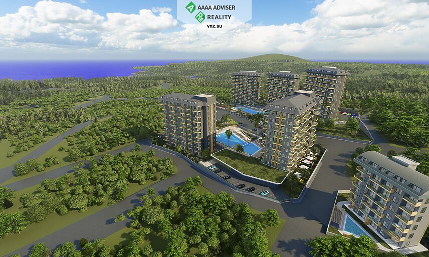 Недвижимость Турции Апартаменты 1+1 в Авсалларе у моря: 2