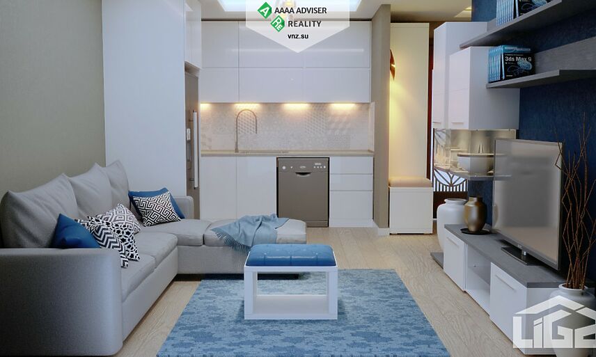 Недвижимость Турции Квартира 1+1 на 1 этаже 65 кв.м Эрдемли на береговой линии: 7