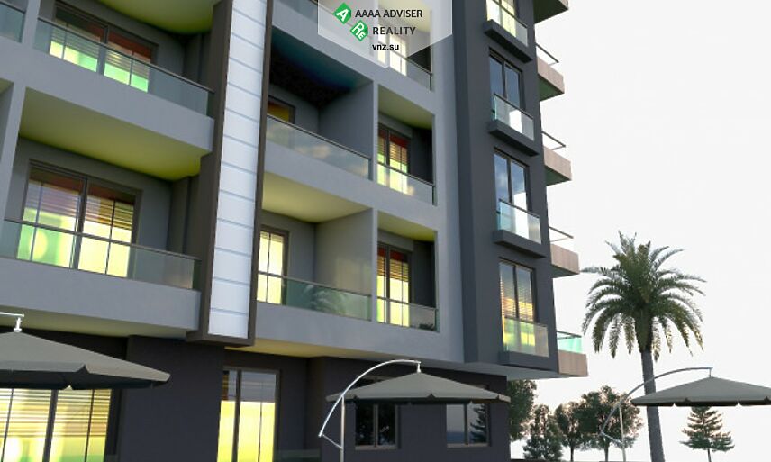 Недвижимость Турции Квартира 1+1 на 1 этаже 65 кв.м Эрдемли на береговой линии: 9