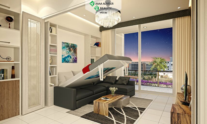 Недвижимость ОАЭ Полностью готовая квартира 1+1 с мебелью в Arjan, Дубаи, ОАЭ: 6