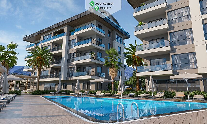 Недвижимость Турции Пентхаус 3+1 в новом комплексе в зеленом районе Оба: 2