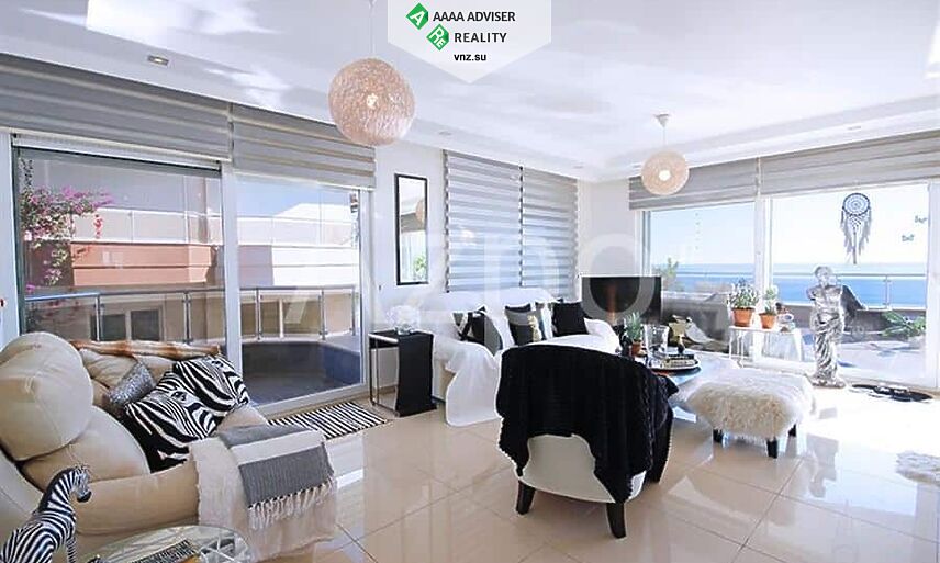 Недвижимость Турции Просторная меблированная квартира 3+1 с видом на Средиземное море 300 м²: 1