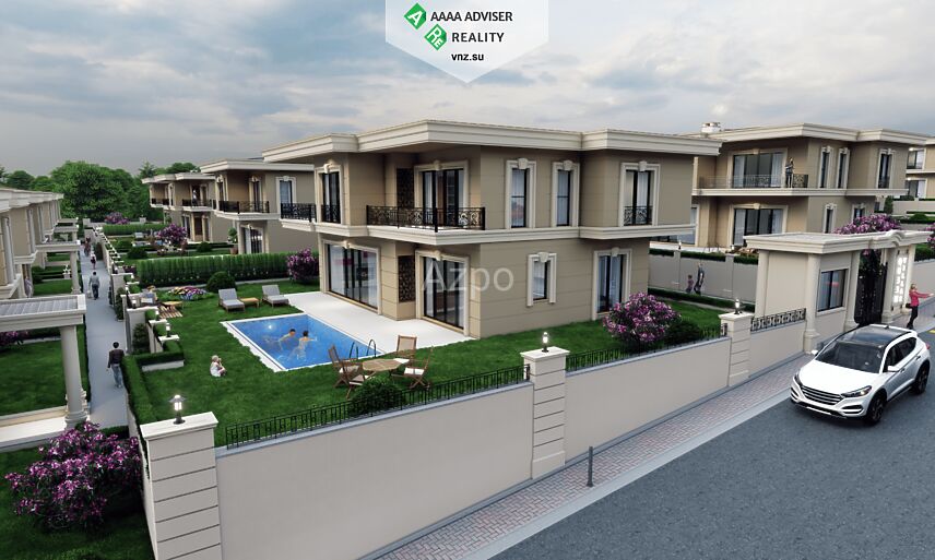 Недвижимость Турции Элитный проект коттеджного комплекса на побережье Мраморного моря 304-312 м²: 2