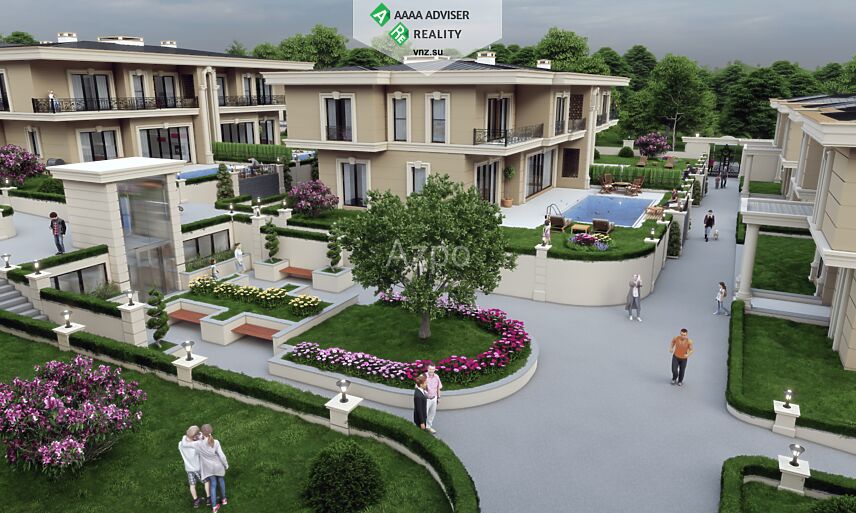 Недвижимость Турции Элитный проект коттеджного комплекса на побережье Мраморного моря 304-312 м²: 7