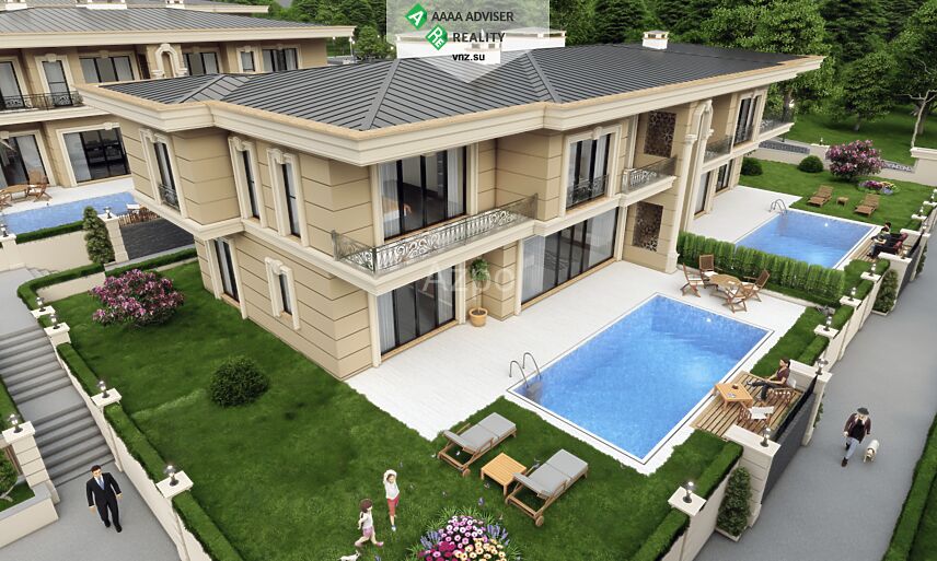 Недвижимость Турции Элитный проект коттеджного комплекса на побережье Мраморного моря 304-312 м²: 10