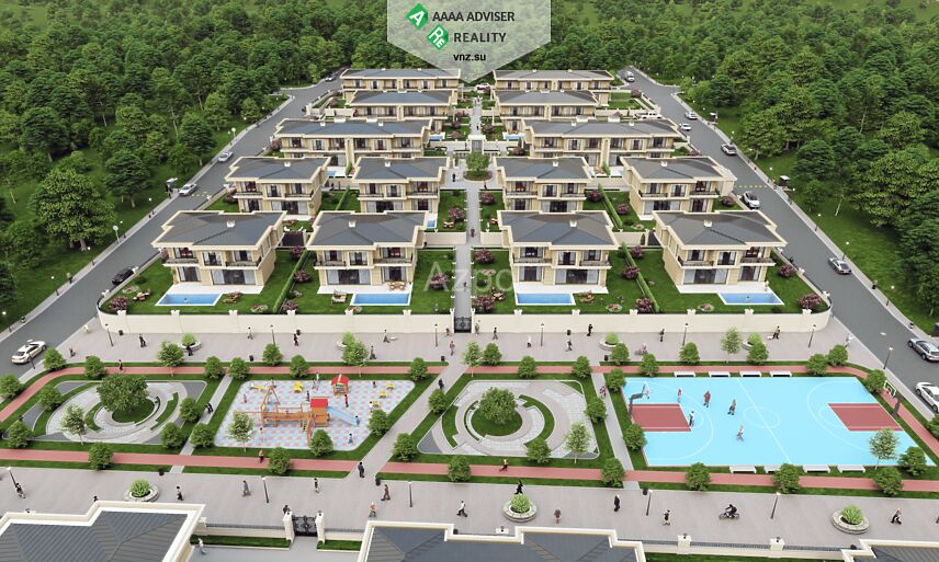Недвижимость Турции Элитный проект коттеджного комплекса на побережье Мраморного моря 304-312 м²: 14