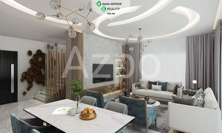 Недвижимость Турции Проект комплекса смежных вилл в районе Каргыджак 275 м²: 4