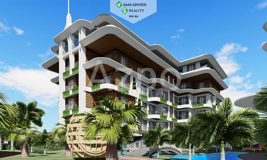Недвижимость Турции Проект элитного жилого комплекса в районе Оба 56-211 м²: 4