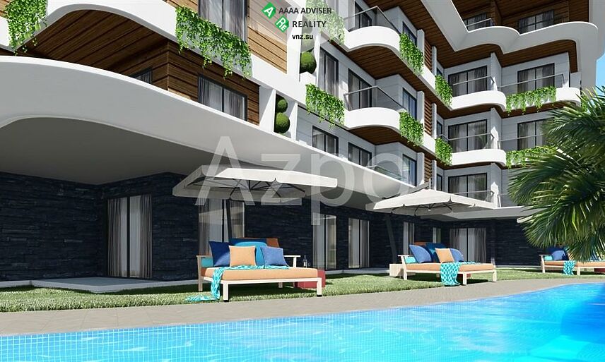 Недвижимость Турции Проект элитного жилого комплекса в районе Оба 56-211 м²: 5