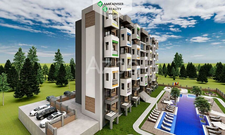 Недвижимость Турции Двухкомнатные квартиры по цене застройщика (инвестиционный проект в районе Кепез) 45 м²: 2