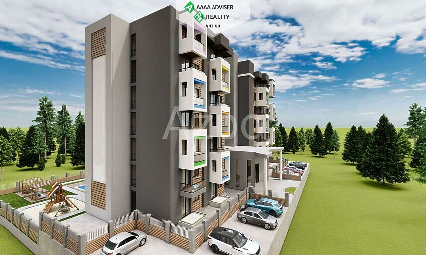 Недвижимость Турции Двухкомнатные квартиры по цене застройщика (инвестиционный проект в районе Кепез) 45 м²: 3