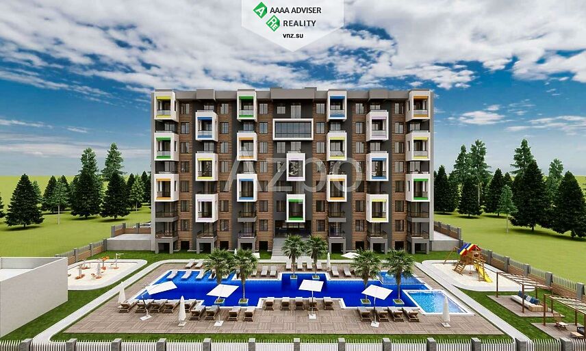 Недвижимость Турции Двухкомнатные квартиры по цене застройщика (инвестиционный проект в районе Кепез) 45 м²: 6