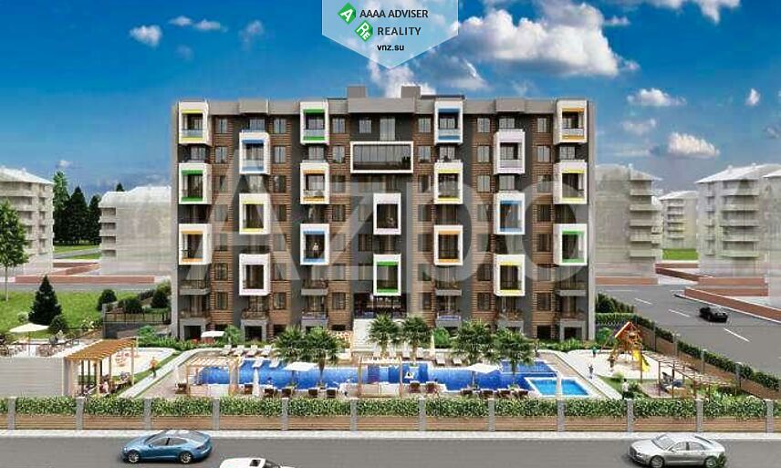 Недвижимость Турции Двухкомнатные квартиры по цене застройщика (инвестиционный проект в районе Кепез) 45 м²: 12