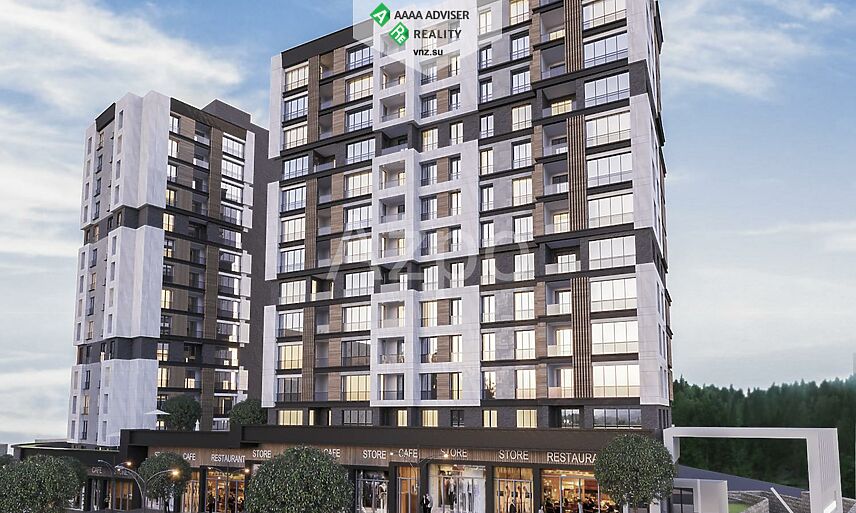Недвижимость Турции Просторные квартиры различных форматов в строящемся комплексе 117-192 м²: 2