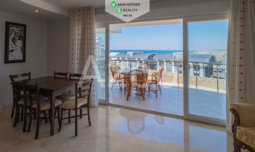 Недвижимость Турции Двухуровневый пентхаус 3+1 с видом на Средиземное море 120 м²: 1