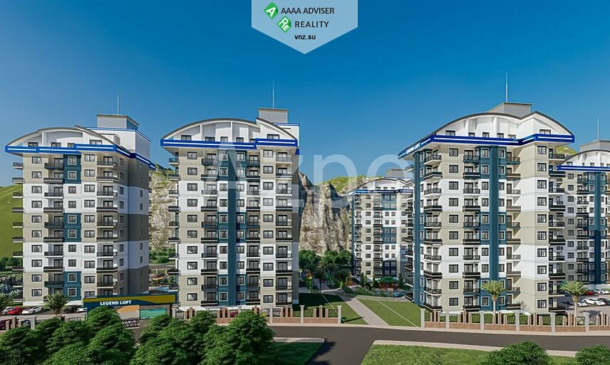 Недвижимость Турции Новая квартира 1+1 в комплексе premium класса 53 м²: 1