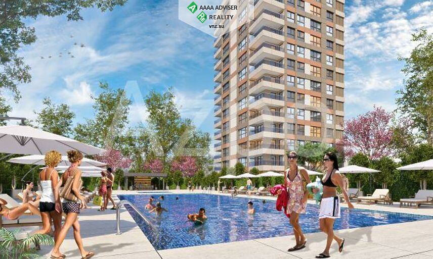 Недвижимость Турции Квартиры различных форматов в масштабном проекте жилого коплекса в Стамбуле 80-249 м²: 4