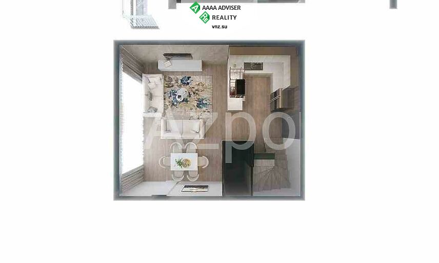 Недвижимость Турции Квартиры планировками 1+1 и 2+1 в новом готовом комплексе 45-85 м²: 41