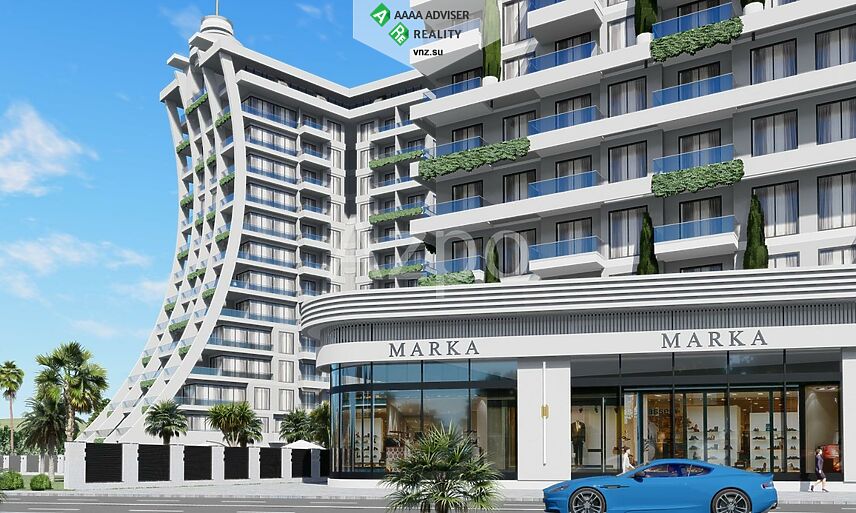 Недвижимость Турции Новая квартира планировкой 1+1 в комплексе с инфраструктурой 53 м²: 7