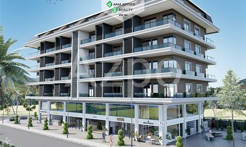 Недвижимость Турции Двухкомнатная квартира в строящемся комплексе 51 м²: 2