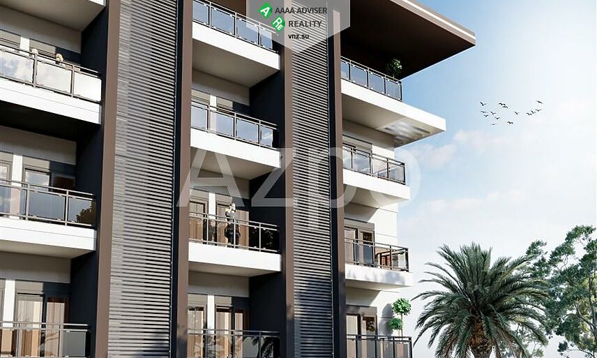 Недвижимость Турции Новая квартира планировкой 1+1 в районе Оба 54 м²: 7