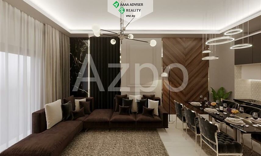Недвижимость Турции Новая квартира планировкой 1+1 в районе Оба 54 м²: 12