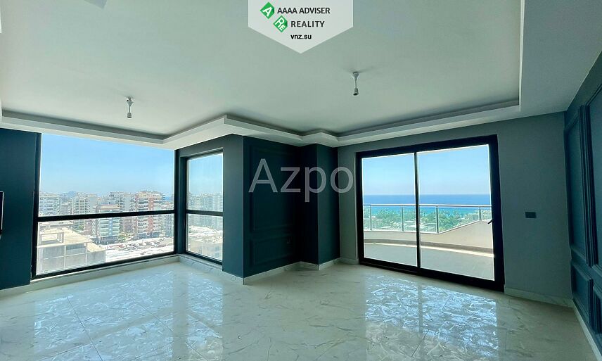 Недвижимость Турции Просторный двухуровневый пентхаус 2+1 с видом на Средиземное море 156 м²: 3