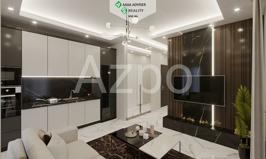 Недвижимость Турции Новые квартиры в районе пляжа Клеопатры (инвестиционный проект) 48-52 м²: 5