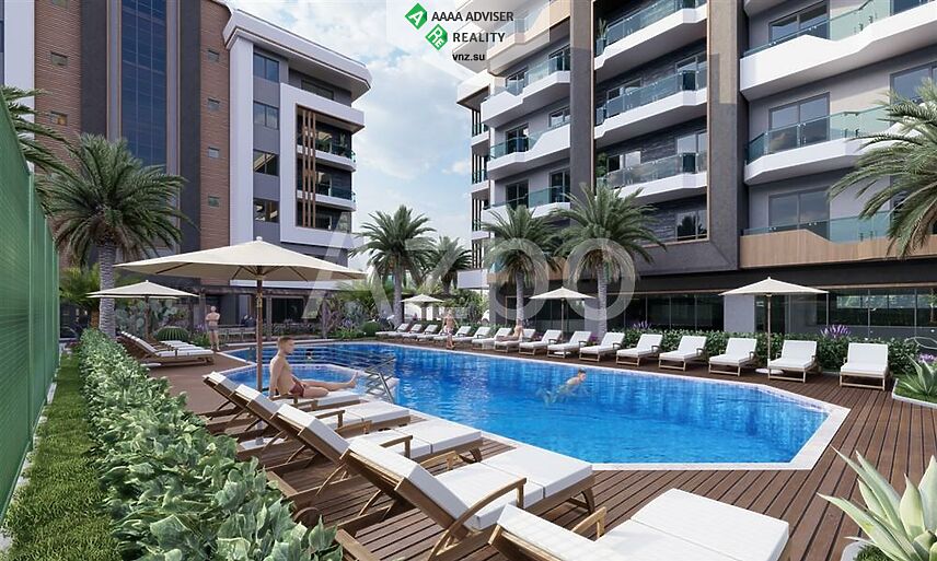 Недвижимость Турции Квартиры от застройщика в 400 метрах от пляжа 59-115 м²: 19