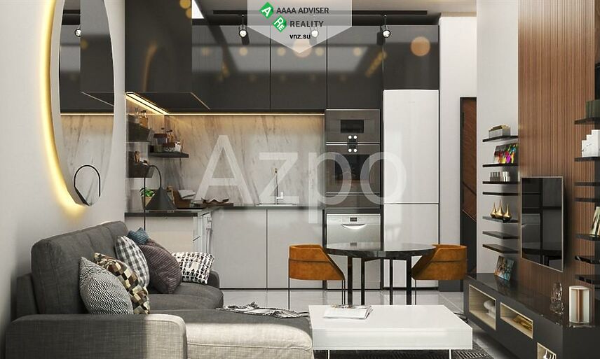 Недвижимость Турции Уютная двухкомнатная квартира в строящемся комплексе с инфраструктурой 42 м²: 1