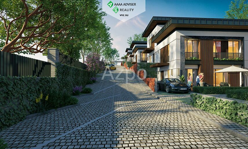 Недвижимость Турции Проект коттеджного комплекса в районе Бахчешехир 235-327 м²: 7