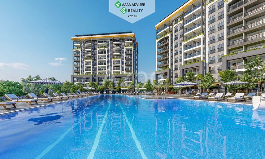 Недвижимость Турции Двухкомнатная квартира в новом комплексе с инфраструктурой отеля 46 м²: 11