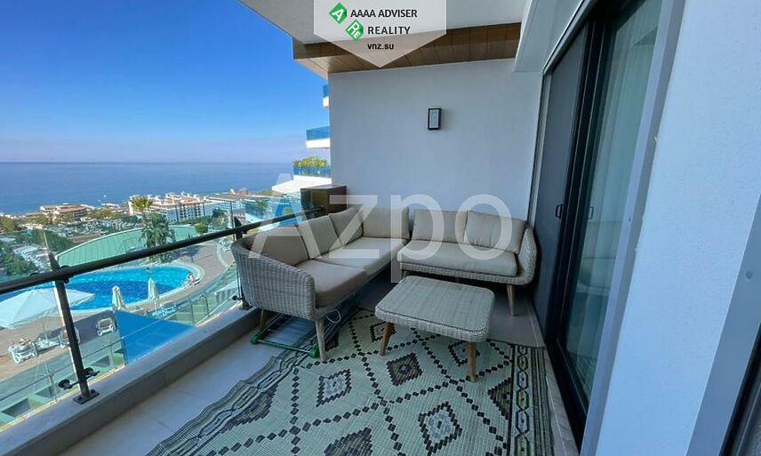 Недвижимость Турции Меблированная квартира 2+1 с видом на Средиземное море 115 м²: 15