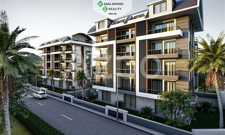 Недвижимость Турции Инвестиционный проект комплекса в районе Оба 52-107 м²: 2